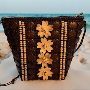 Coconut Shell Handmade Crossbody Purse